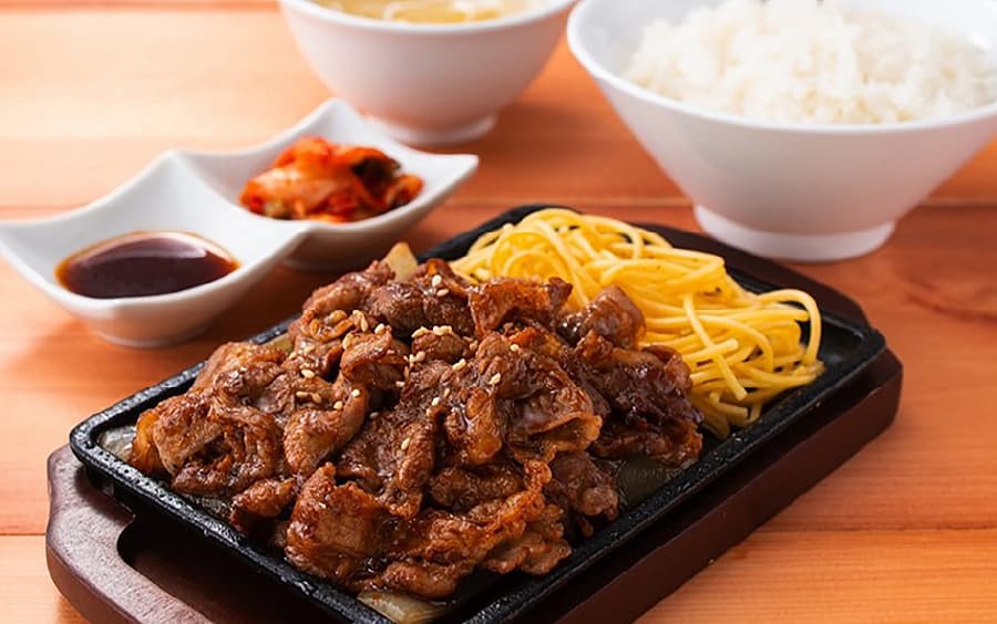 牛カルビ焼き定食